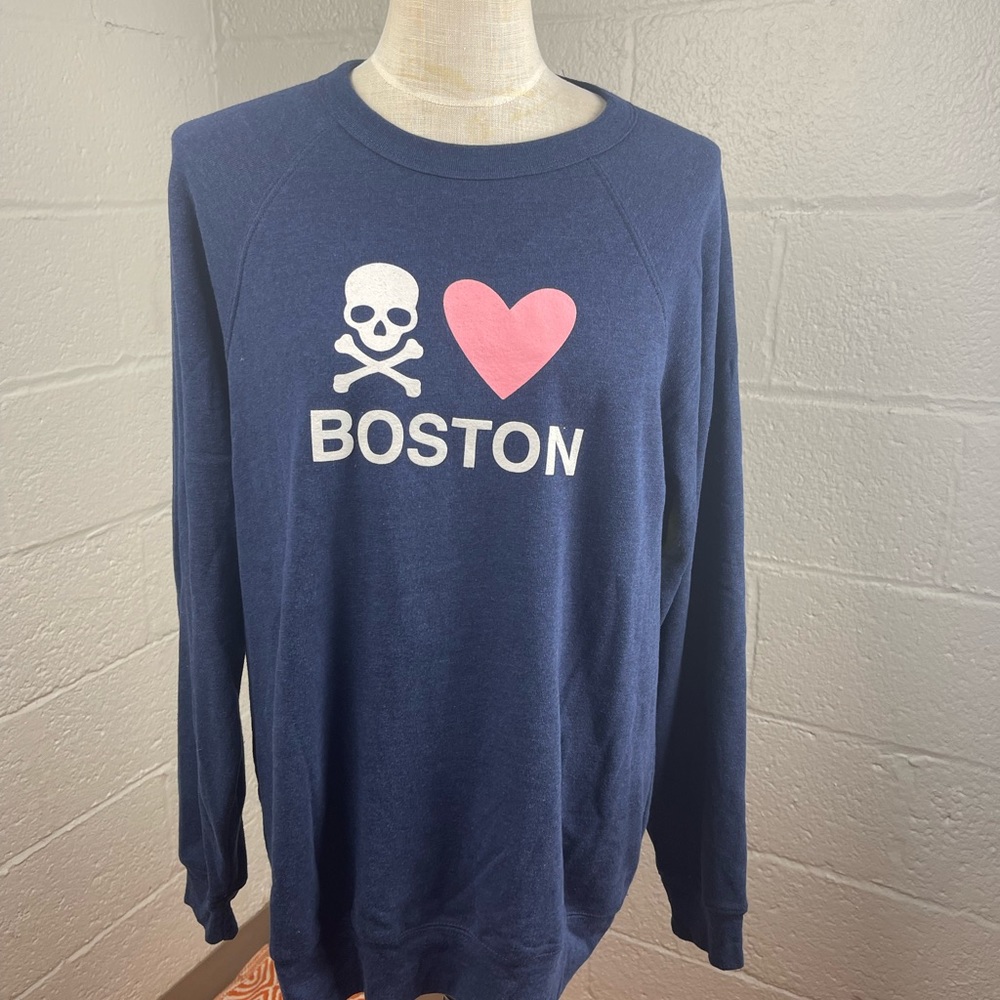 Large blue SoulCycle sweatshirt